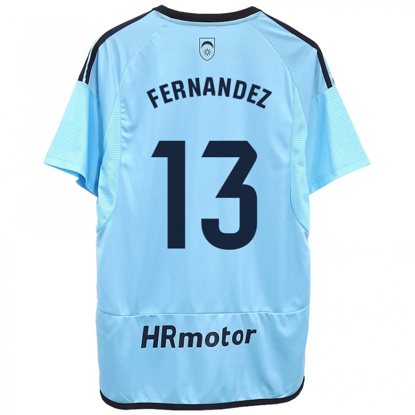 Gyermek Aitor Fernández #13 Kék Idegenbeli Jersey 2023/24 Mez Póló Ing