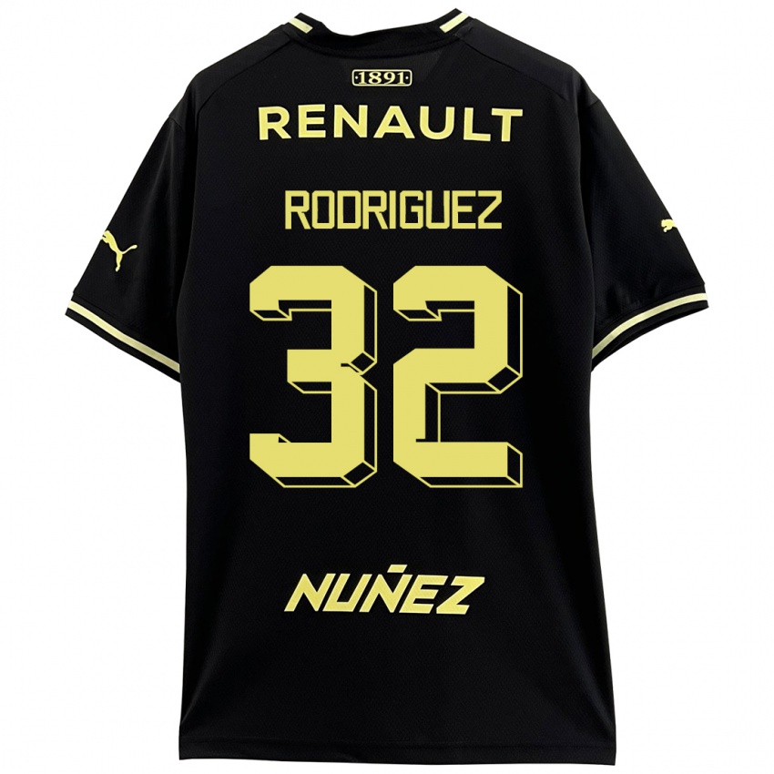 Gyermek Randall Rodríguez #32 Fekete Idegenbeli Jersey 2023/24 Mez Póló Ing