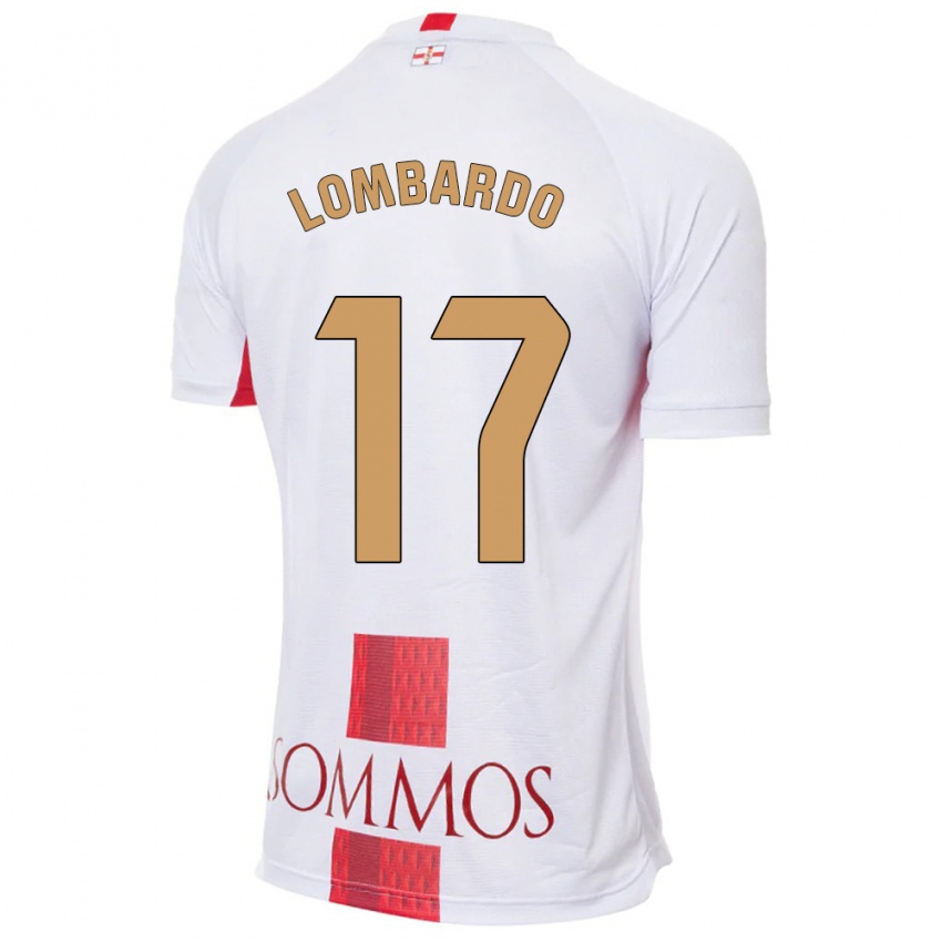 Gyermek Enzo Lombardo #17 Fehér Idegenbeli Jersey 2023/24 Mez Póló Ing