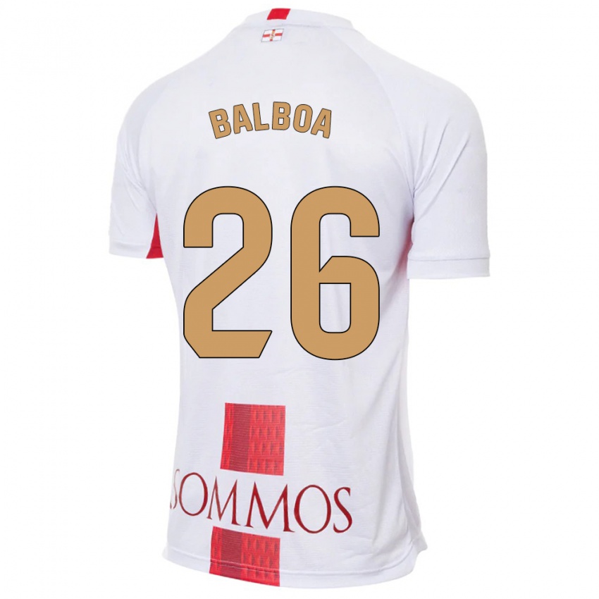 Gyermek Álex Balboa #26 Fehér Idegenbeli Jersey 2023/24 Mez Póló Ing