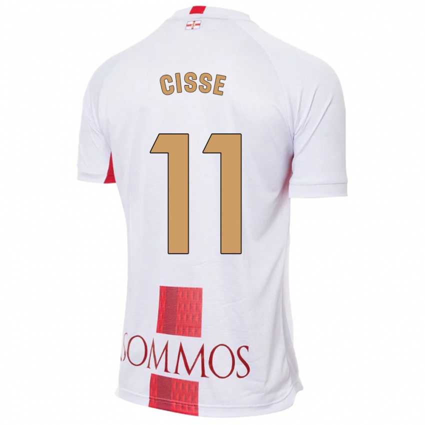 Gyermek Bakary Cissé #11 Fehér Idegenbeli Jersey 2023/24 Mez Póló Ing