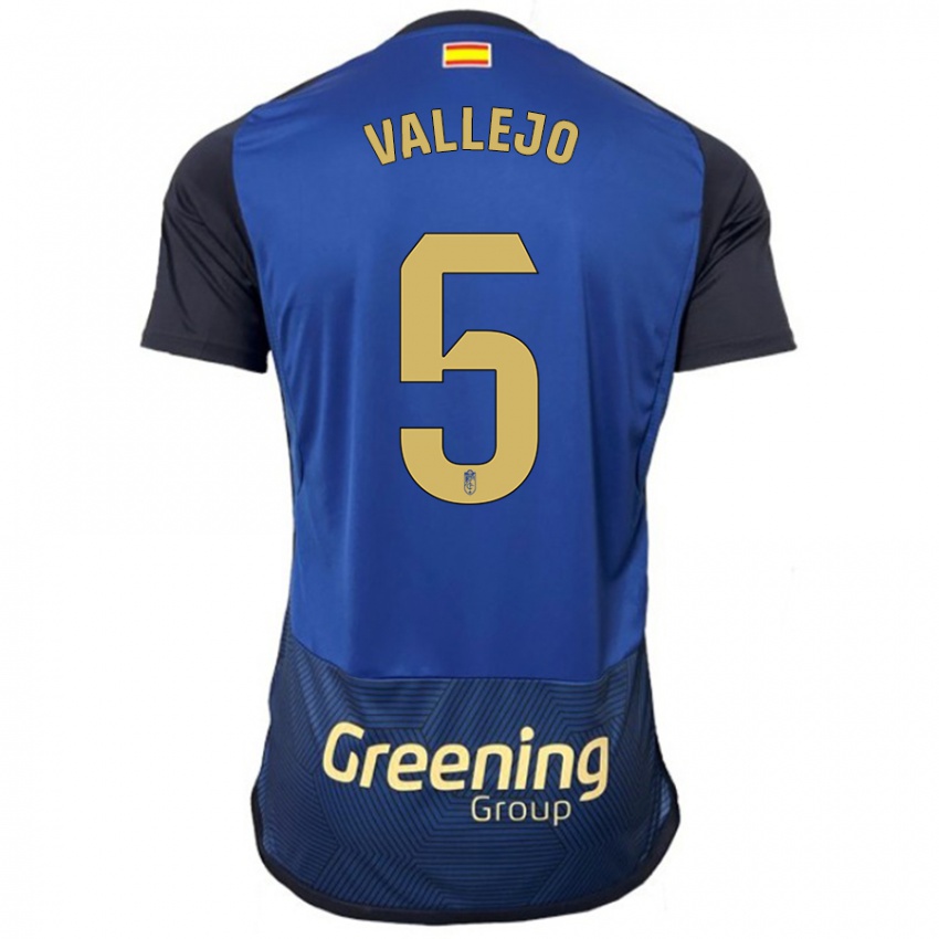 Gyermek Jesus Vallejo #5 Haditengerészet Idegenbeli Jersey 2023/24 Mez Póló Ing