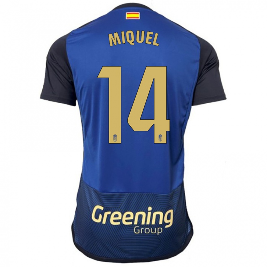 Gyermek Ignasi Miquel #14 Haditengerészet Idegenbeli Jersey 2023/24 Mez Póló Ing