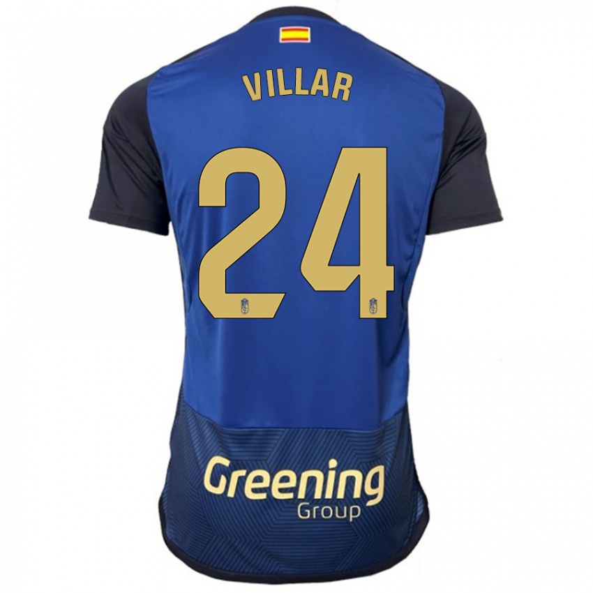 Gyermek Gonzalo Villar #24 Haditengerészet Idegenbeli Jersey 2023/24 Mez Póló Ing