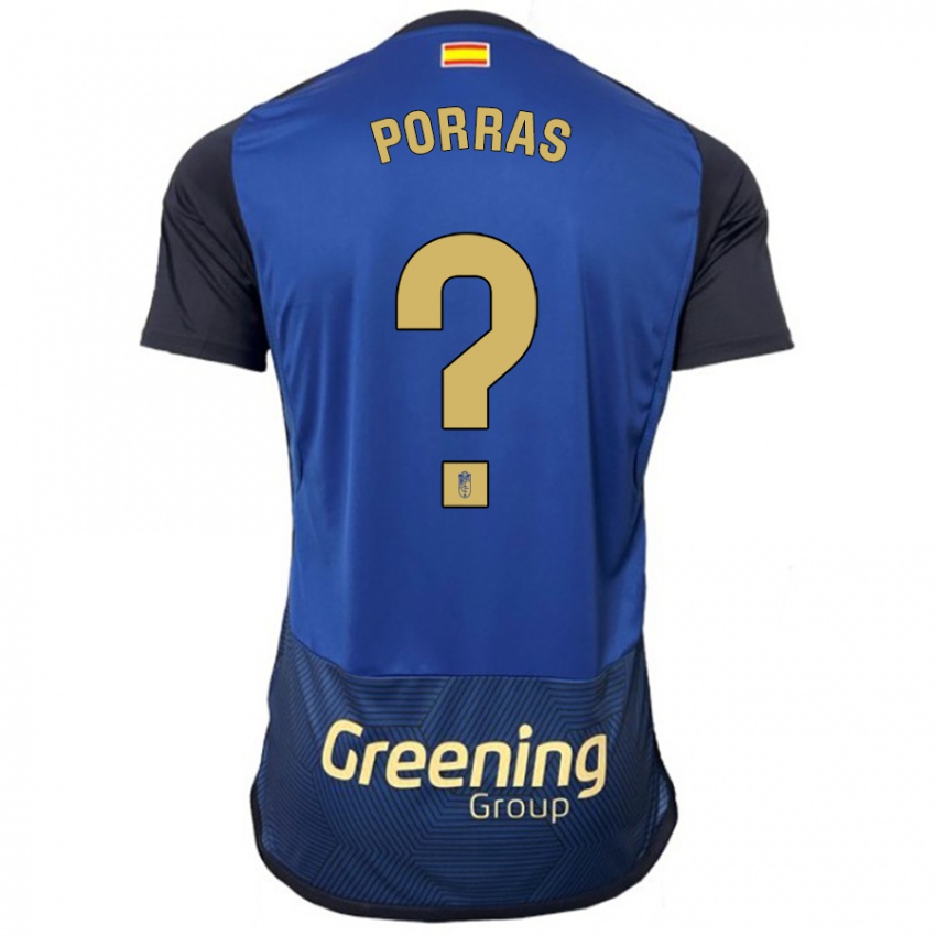 Gyermek Cristian Porras #0 Haditengerészet Idegenbeli Jersey 2023/24 Mez Póló Ing