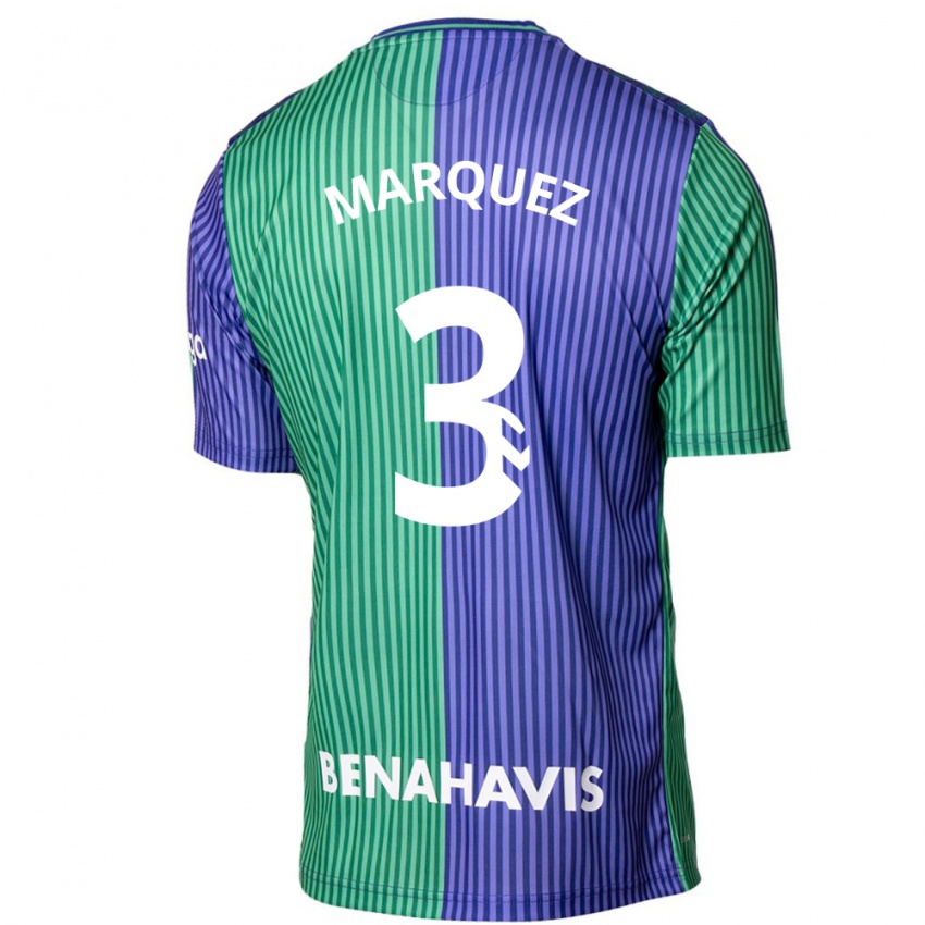 Gyermek David Márquez #3 Zöldes-Kék Idegenbeli Jersey 2023/24 Mez Póló Ing