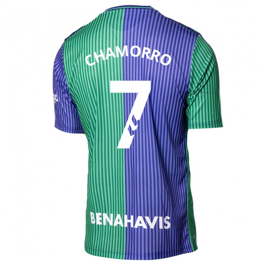 Gyermek Alexis Chamorro #7 Zöldes-Kék Idegenbeli Jersey 2023/24 Mez Póló Ing