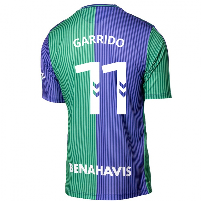 Gyermek Rafael Garrido #11 Zöldes-Kék Idegenbeli Jersey 2023/24 Mez Póló Ing