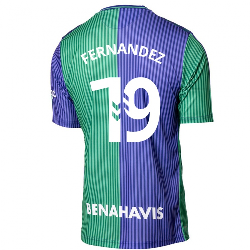 Gyermek Raúl Fernández #19 Zöldes-Kék Idegenbeli Jersey 2023/24 Mez Póló Ing