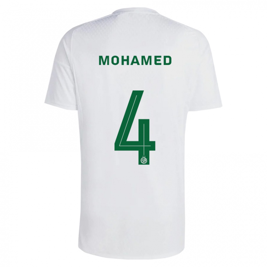 Gyermek Ali Mohamed #4 Zöldes-Kék Idegenbeli Jersey 2023/24 Mez Póló Ing