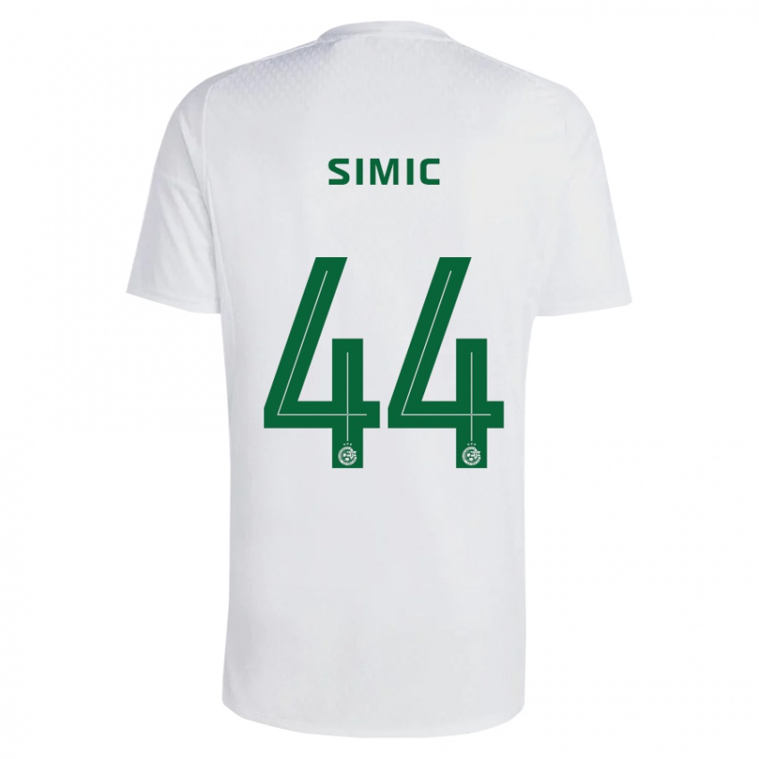 Gyermek Lorenco Simic #44 Zöldes-Kék Idegenbeli Jersey 2023/24 Mez Póló Ing