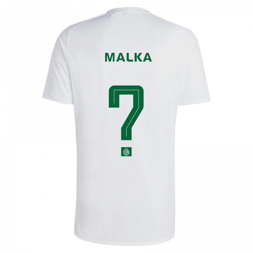 Gyermek Yaheli Malka #0 Zöldes-Kék Idegenbeli Jersey 2023/24 Mez Póló Ing