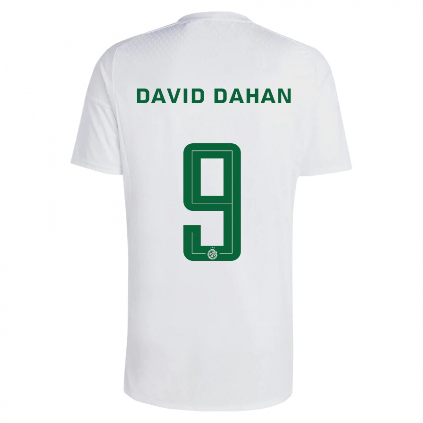 Gyermek Omer David Dahan #9 Zöldes-Kék Idegenbeli Jersey 2023/24 Mez Póló Ing