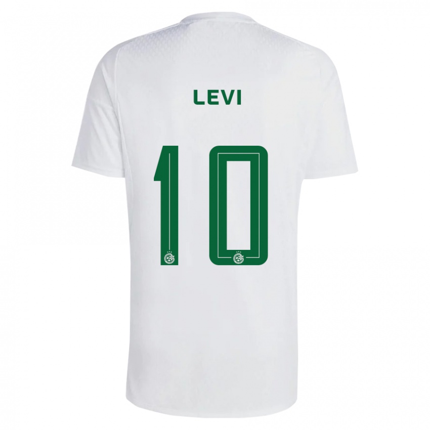 Gyermek Yarin Levi #10 Zöldes-Kék Idegenbeli Jersey 2023/24 Mez Póló Ing