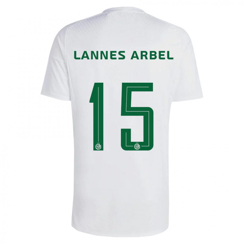 Gyermek Tomer Lannes Arbel #15 Zöldes-Kék Idegenbeli Jersey 2023/24 Mez Póló Ing