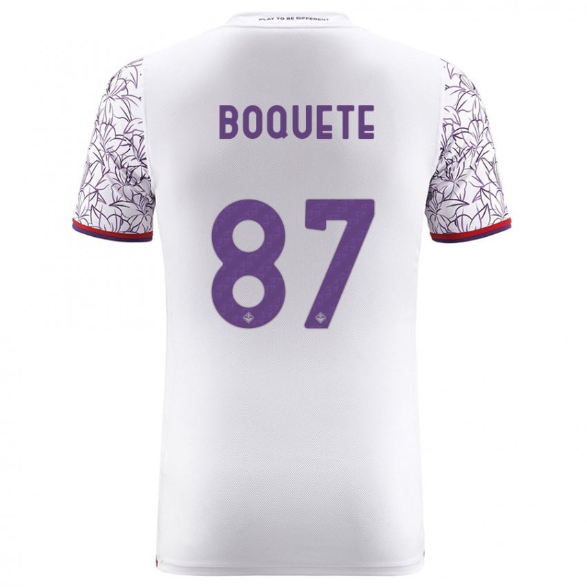 Gyermek Veronica Boquete #87 Fehér Idegenbeli Jersey 2023/24 Mez Póló Ing