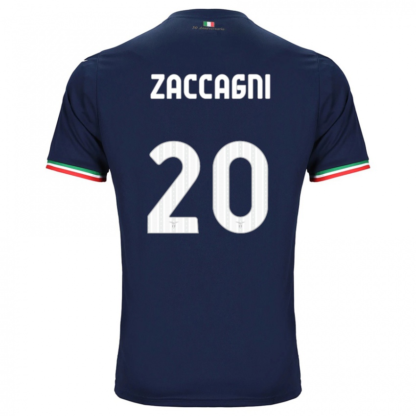 Gyermek Mattia Zaccagni #20 Haditengerészet Idegenbeli Jersey 2023/24 Mez Póló Ing