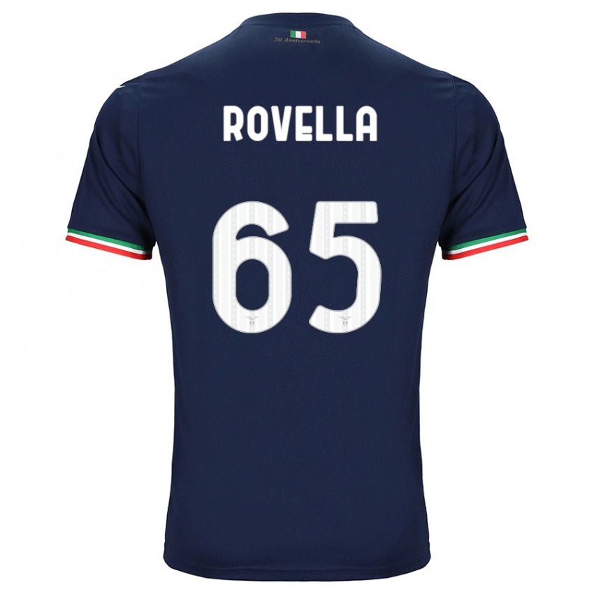 Gyermek Nicolo Rovella #65 Haditengerészet Idegenbeli Jersey 2023/24 Mez Póló Ing