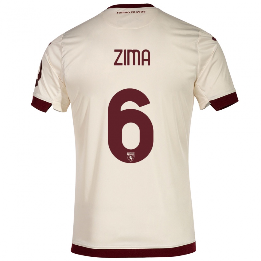 Gyermek David Zima #6 Pezsgő Idegenbeli Jersey 2023/24 Mez Póló Ing