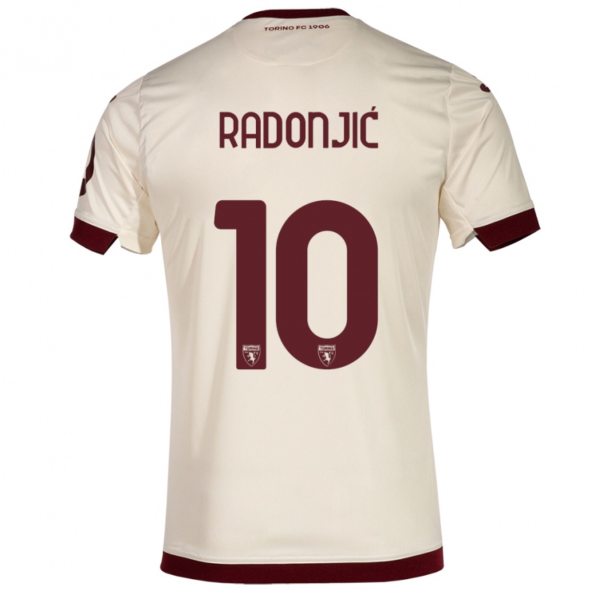 Gyermek Nemanja Radonjic #10 Pezsgő Idegenbeli Jersey 2023/24 Mez Póló Ing