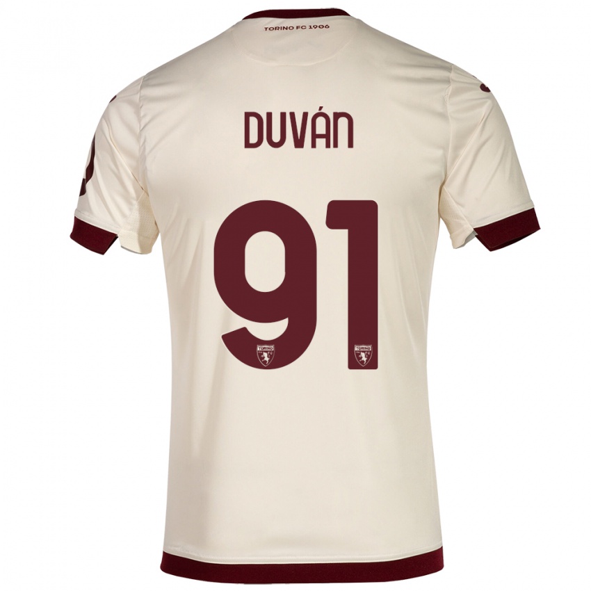 Gyermek Duván Zapata #91 Pezsgő Idegenbeli Jersey 2023/24 Mez Póló Ing