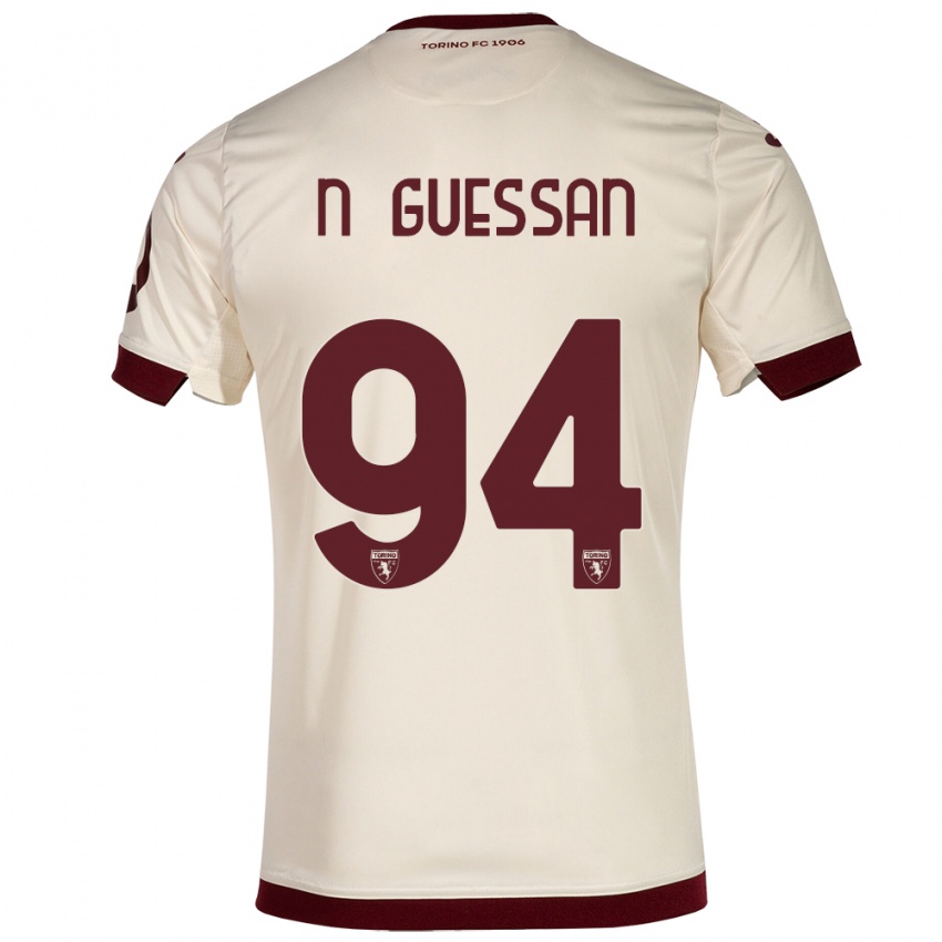 Gyermek Ange Caumenan N'guessan #94 Pezsgő Idegenbeli Jersey 2023/24 Mez Póló Ing