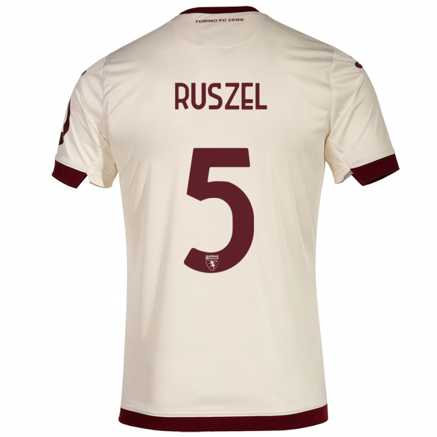 Gyermek Marcel Ruszel #5 Pezsgő Idegenbeli Jersey 2023/24 Mez Póló Ing