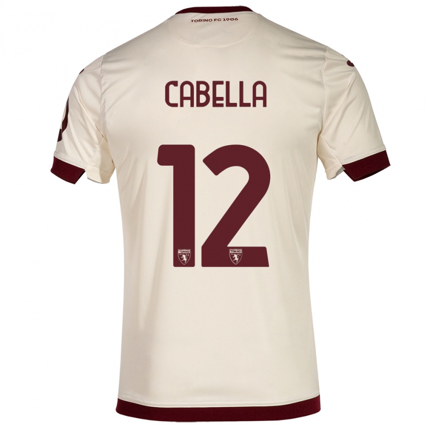 Gyermek Matteo Cabella #12 Pezsgő Idegenbeli Jersey 2023/24 Mez Póló Ing