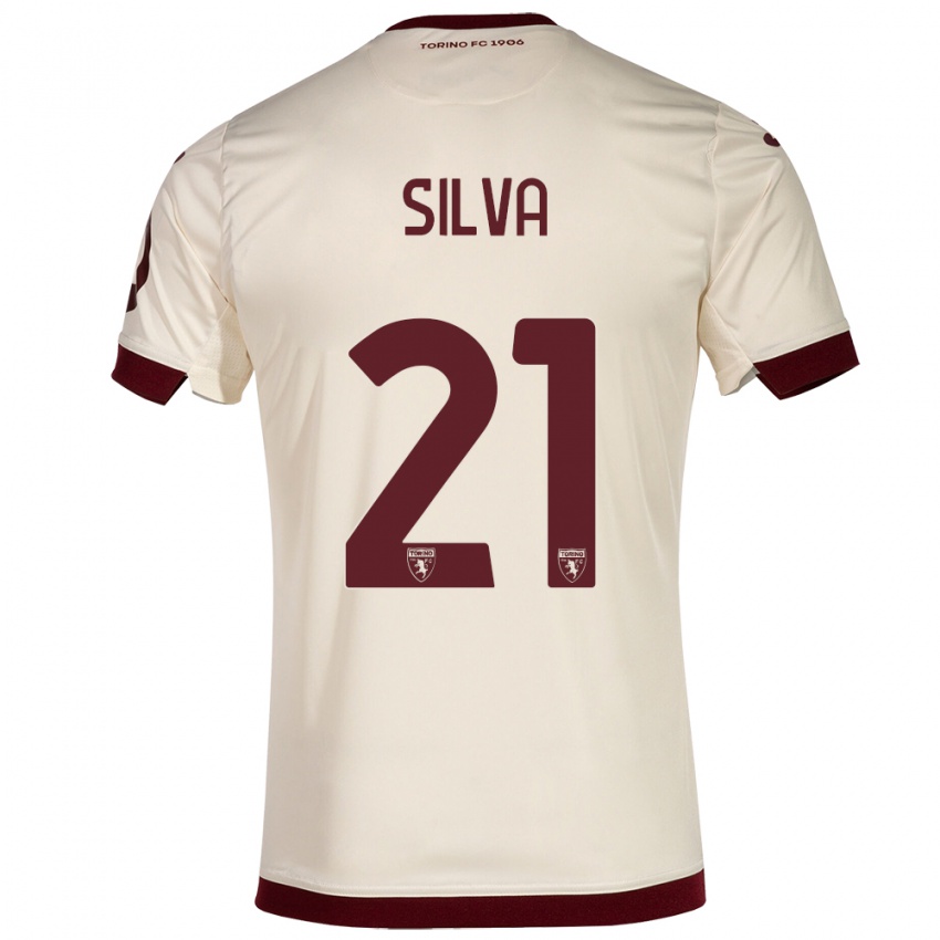 Gyermek Jonathan Silva #21 Pezsgő Idegenbeli Jersey 2023/24 Mez Póló Ing