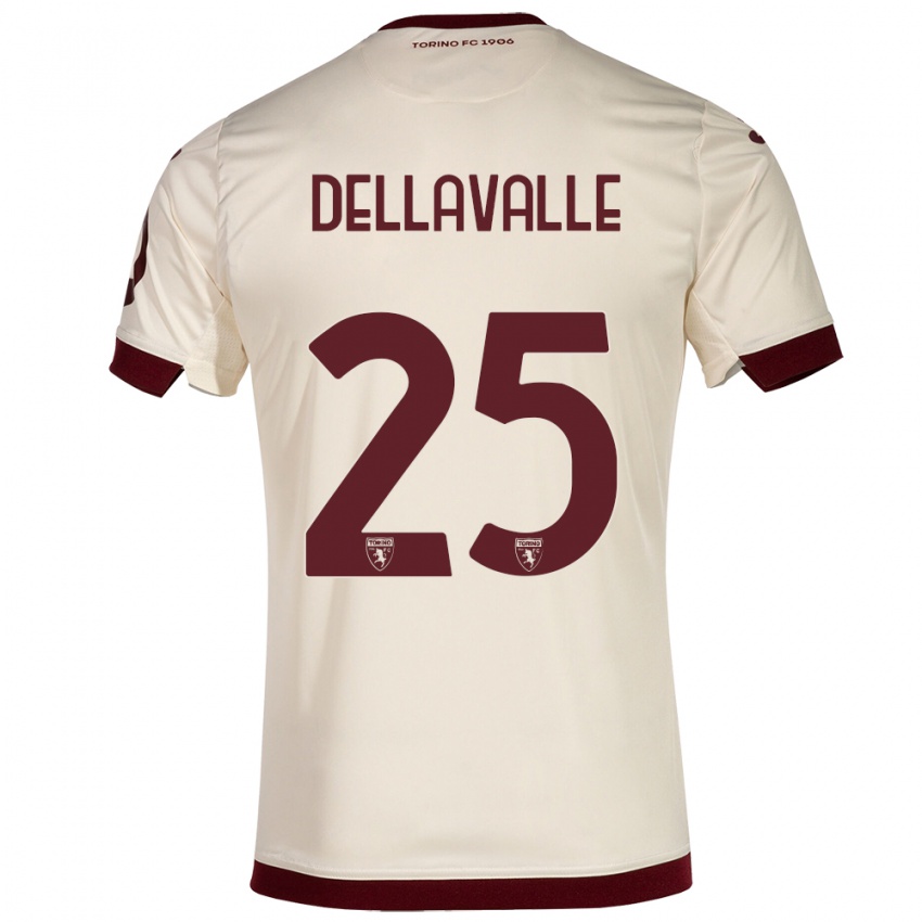 Gyermek Alessandro Dellavalle #25 Pezsgő Idegenbeli Jersey 2023/24 Mez Póló Ing