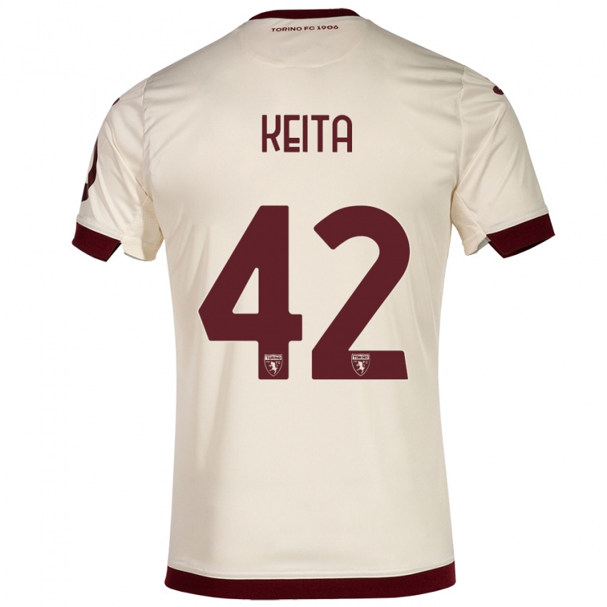 Gyermek Karamoko Keita #42 Pezsgő Idegenbeli Jersey 2023/24 Mez Póló Ing