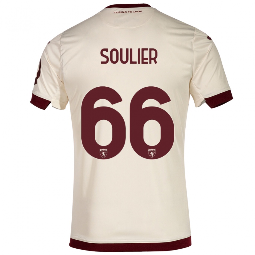 Gyermek Evan Soulier #66 Pezsgő Idegenbeli Jersey 2023/24 Mez Póló Ing