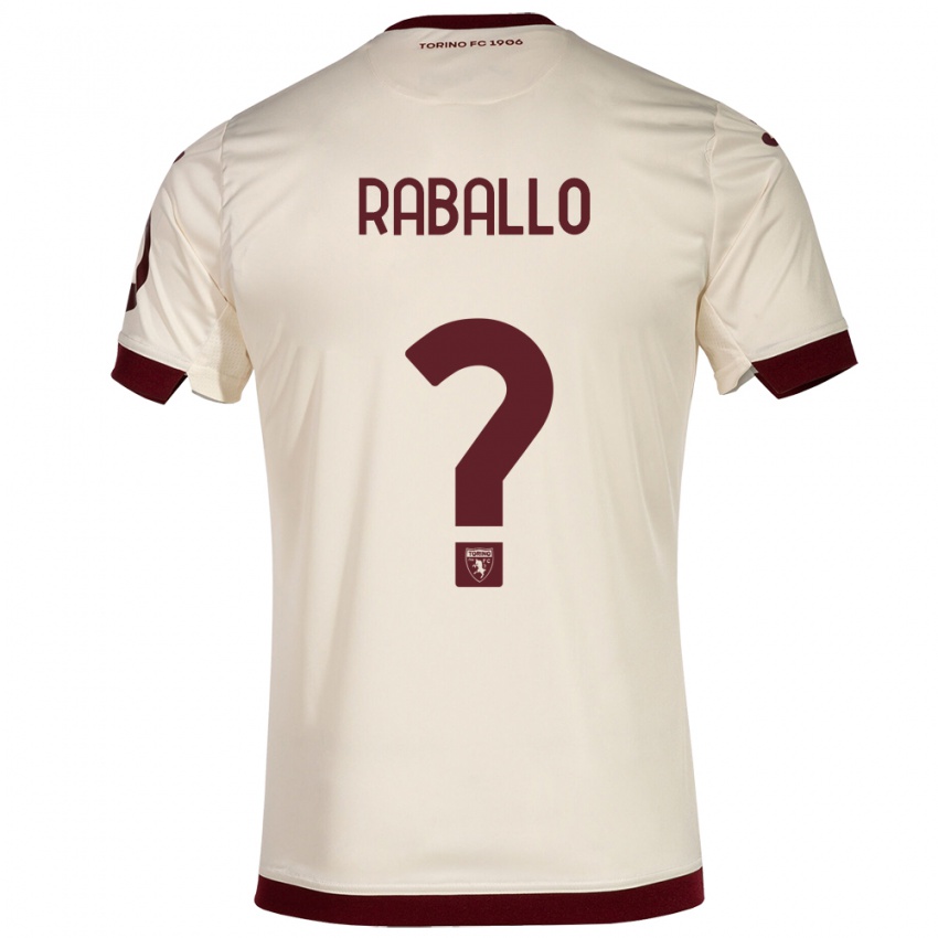 Gyermek Alessio Raballo #0 Pezsgő Idegenbeli Jersey 2023/24 Mez Póló Ing