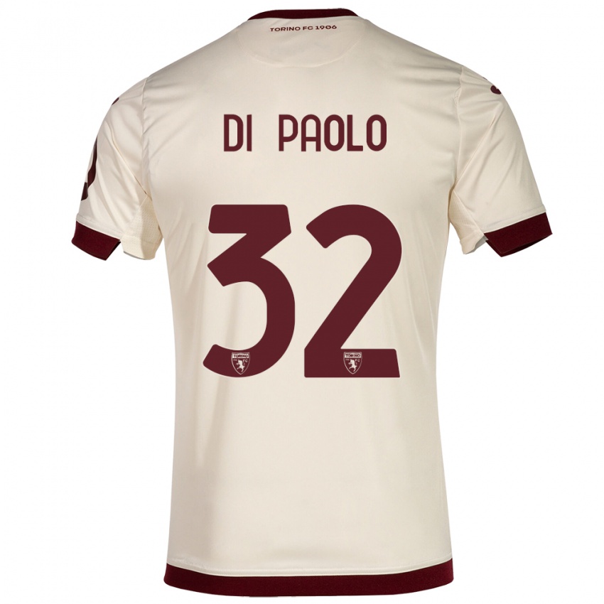 Gyermek Sebastiano Di Paolo #32 Pezsgő Idegenbeli Jersey 2023/24 Mez Póló Ing