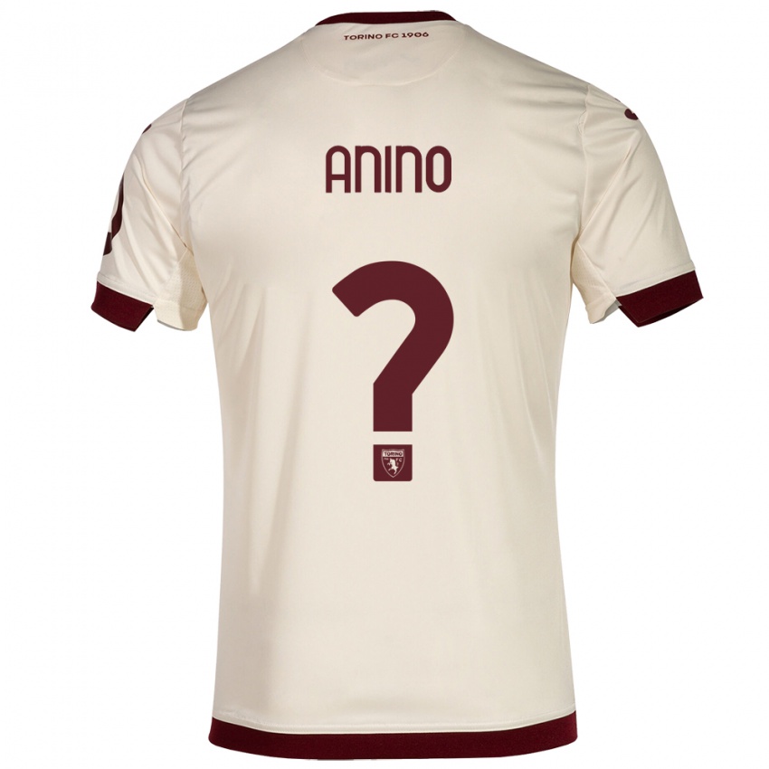 Gyermek Riccardo Anino #0 Pezsgő Idegenbeli Jersey 2023/24 Mez Póló Ing