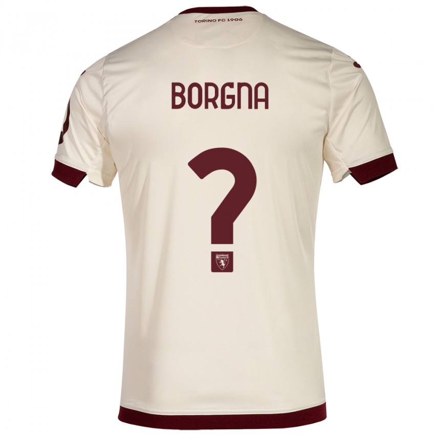 Gyermek Federico Borgna #0 Pezsgő Idegenbeli Jersey 2023/24 Mez Póló Ing