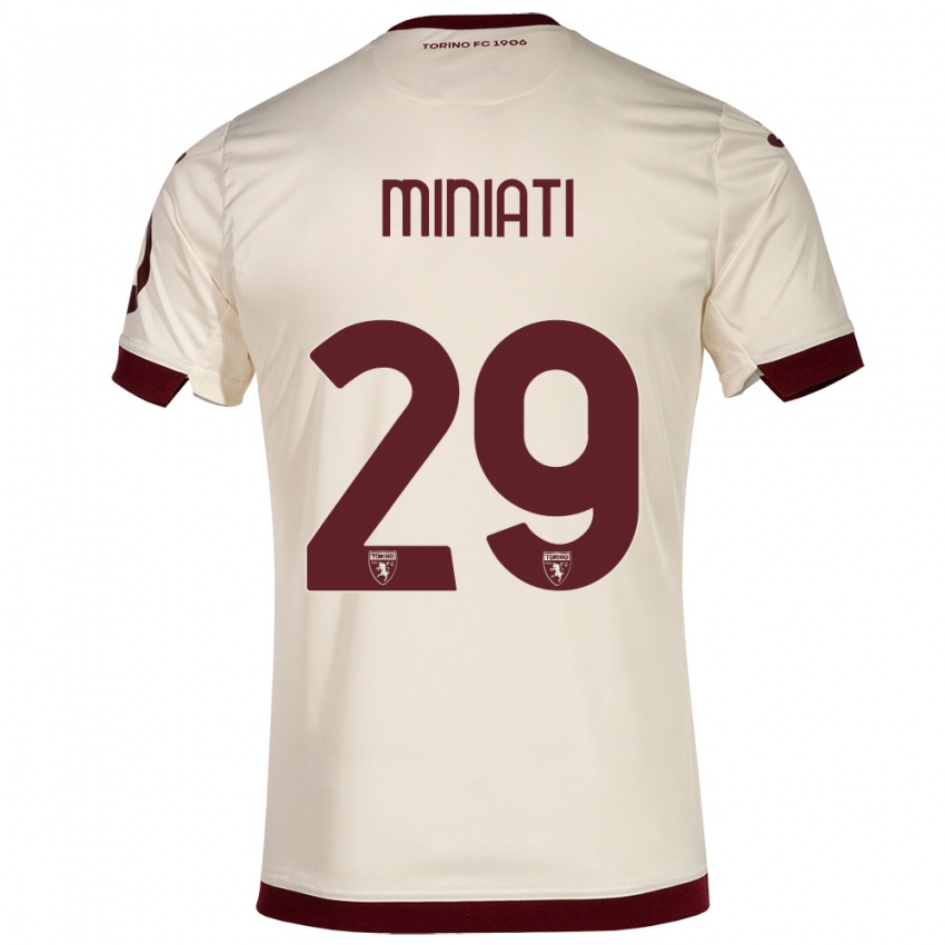 Gyermek Elisa Miniati #29 Pezsgő Idegenbeli Jersey 2023/24 Mez Póló Ing