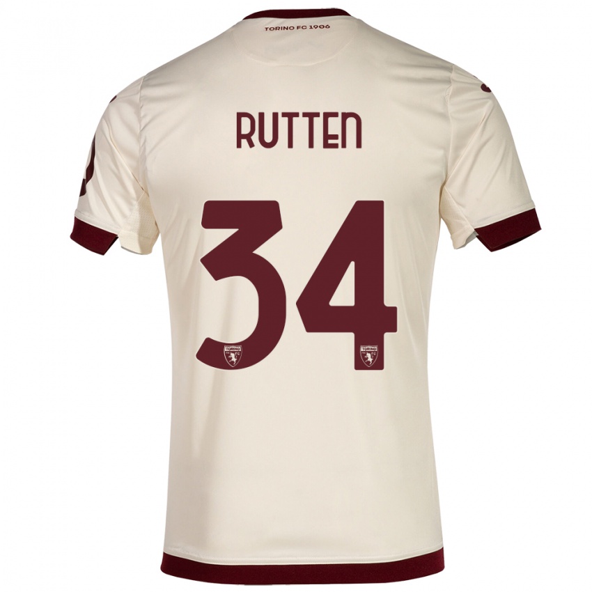 Gyermek Jill Rutten #34 Pezsgő Idegenbeli Jersey 2023/24 Mez Póló Ing