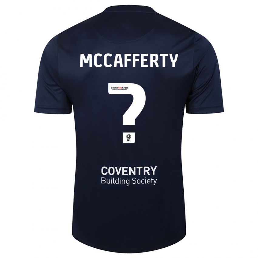 Gyermek Lewys Mccafferty #0 Vörös Haditengerészet Idegenbeli Jersey 2023/24 Mez Póló Ing