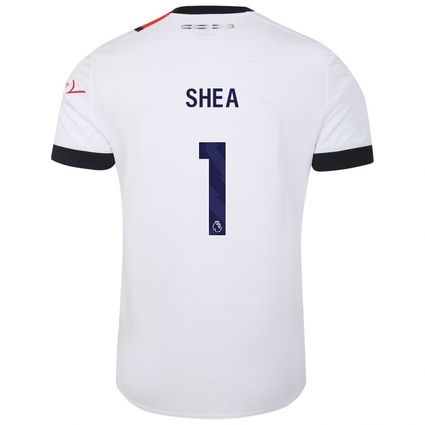 Gyermek James Shea #1 Fehér Idegenbeli Jersey 2023/24 Mez Póló Ing