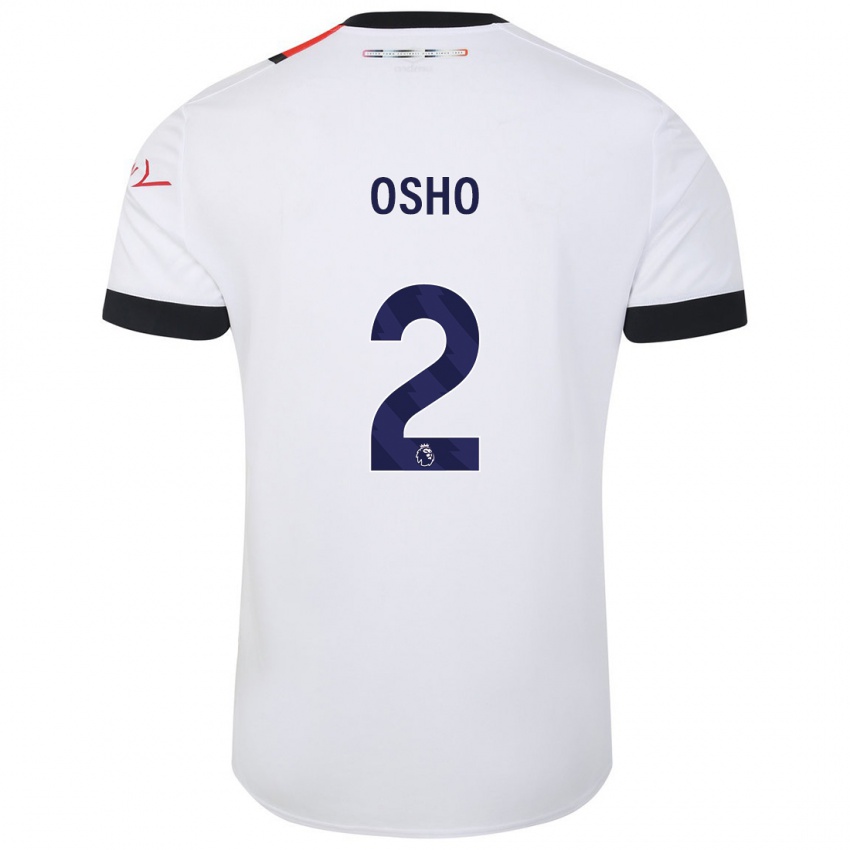 Gyermek Gabriel Osho #2 Fehér Idegenbeli Jersey 2023/24 Mez Póló Ing