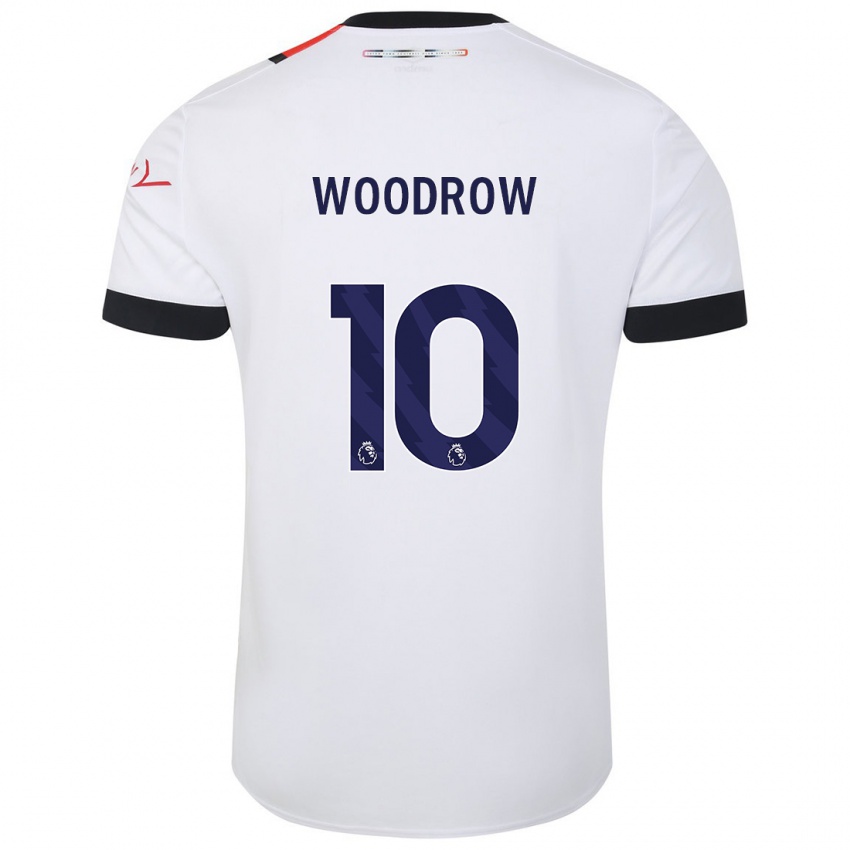 Gyermek Cauley Woodrow #10 Fehér Idegenbeli Jersey 2023/24 Mez Póló Ing