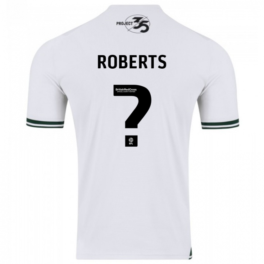 Gyermek Caleb Roberts #0 Fehér Idegenbeli Jersey 2023/24 Mez Póló Ing