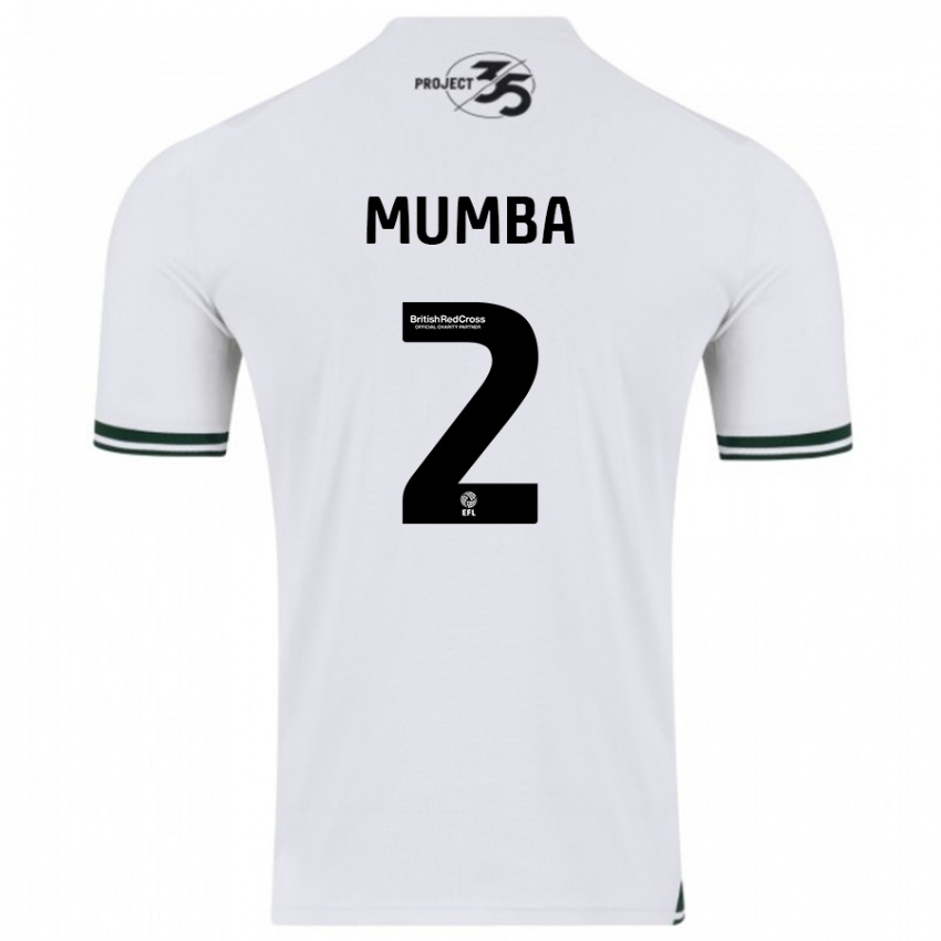 Gyermek Bali Mumba #2 Fehér Idegenbeli Jersey 2023/24 Mez Póló Ing