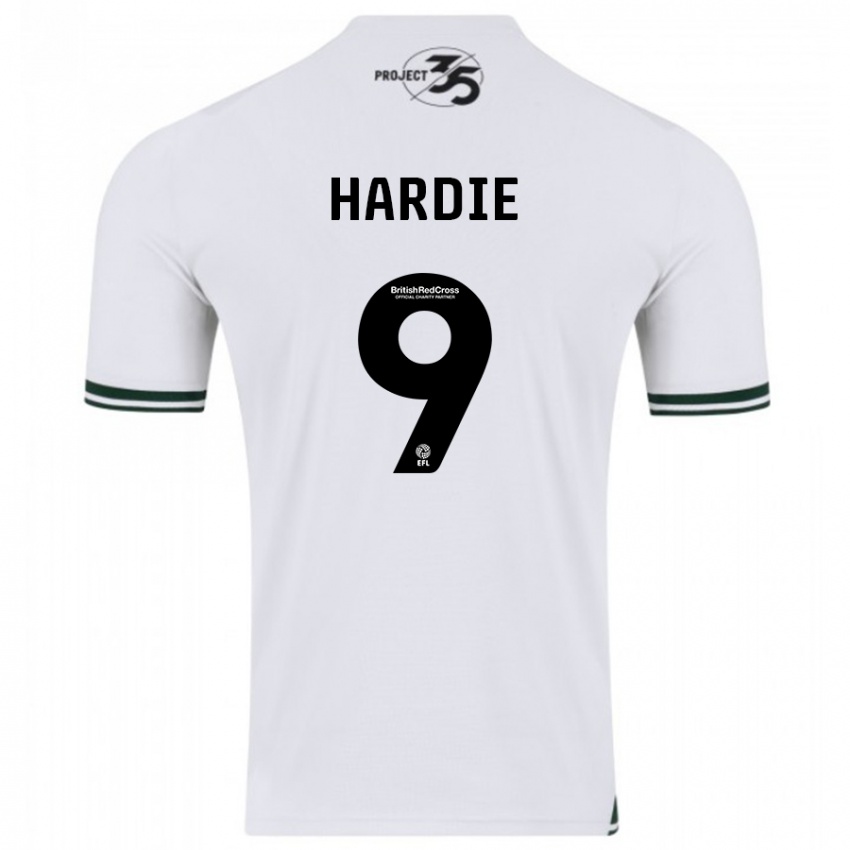 Gyermek Ryan Hardie #9 Fehér Idegenbeli Jersey 2023/24 Mez Póló Ing