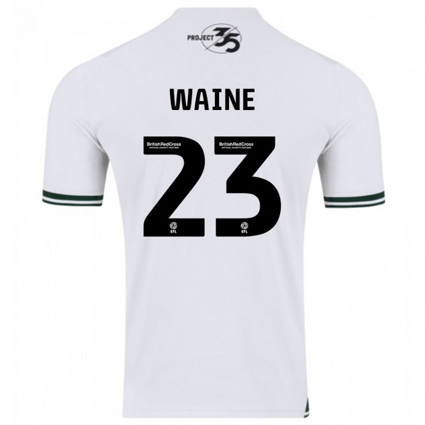 Gyermek Ben Waine #23 Fehér Idegenbeli Jersey 2023/24 Mez Póló Ing