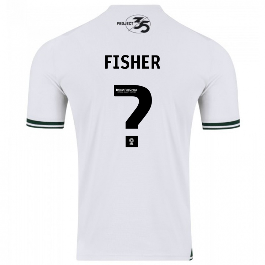 Gyermek Cole Fisher #0 Fehér Idegenbeli Jersey 2023/24 Mez Póló Ing