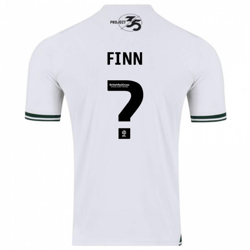 Gyermek Tegan Finn #0 Fehér Idegenbeli Jersey 2023/24 Mez Póló Ing