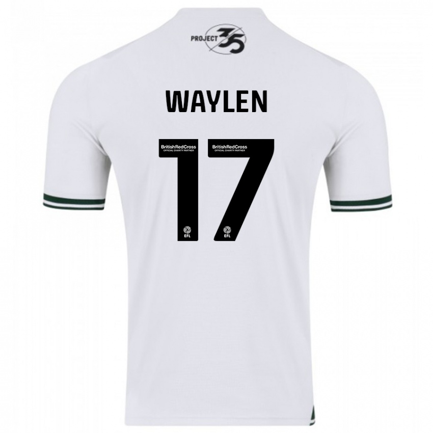 Gyermek Libby Waylen #17 Fehér Idegenbeli Jersey 2023/24 Mez Póló Ing