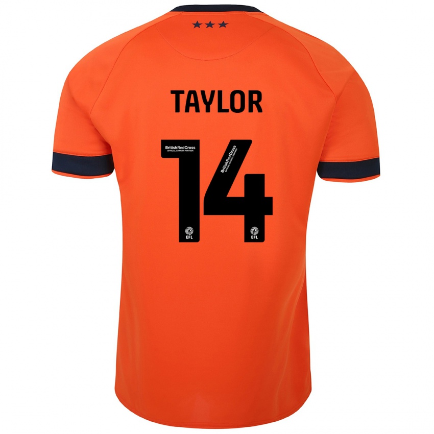 Gyermek Jack Taylor #14 Narancs Idegenbeli Jersey 2023/24 Mez Póló Ing